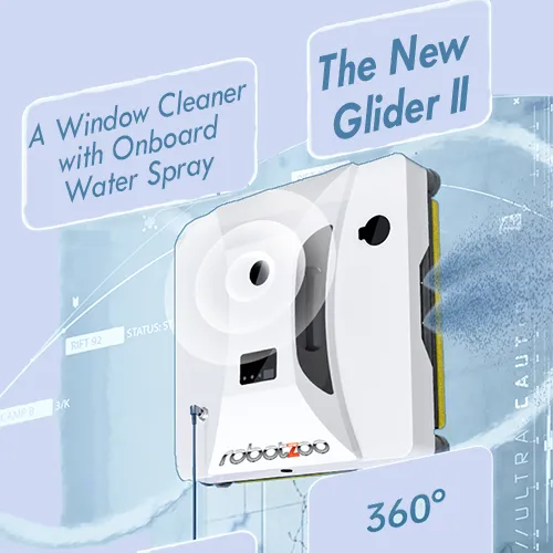 Glider II, Glider II New, window cleaner,  robotic window cleaner