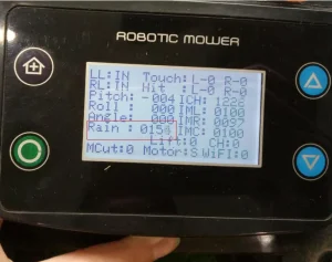 Diagnostic, Display menu, lawn mower, Lift sensors, Robot, robotzoo, wombat